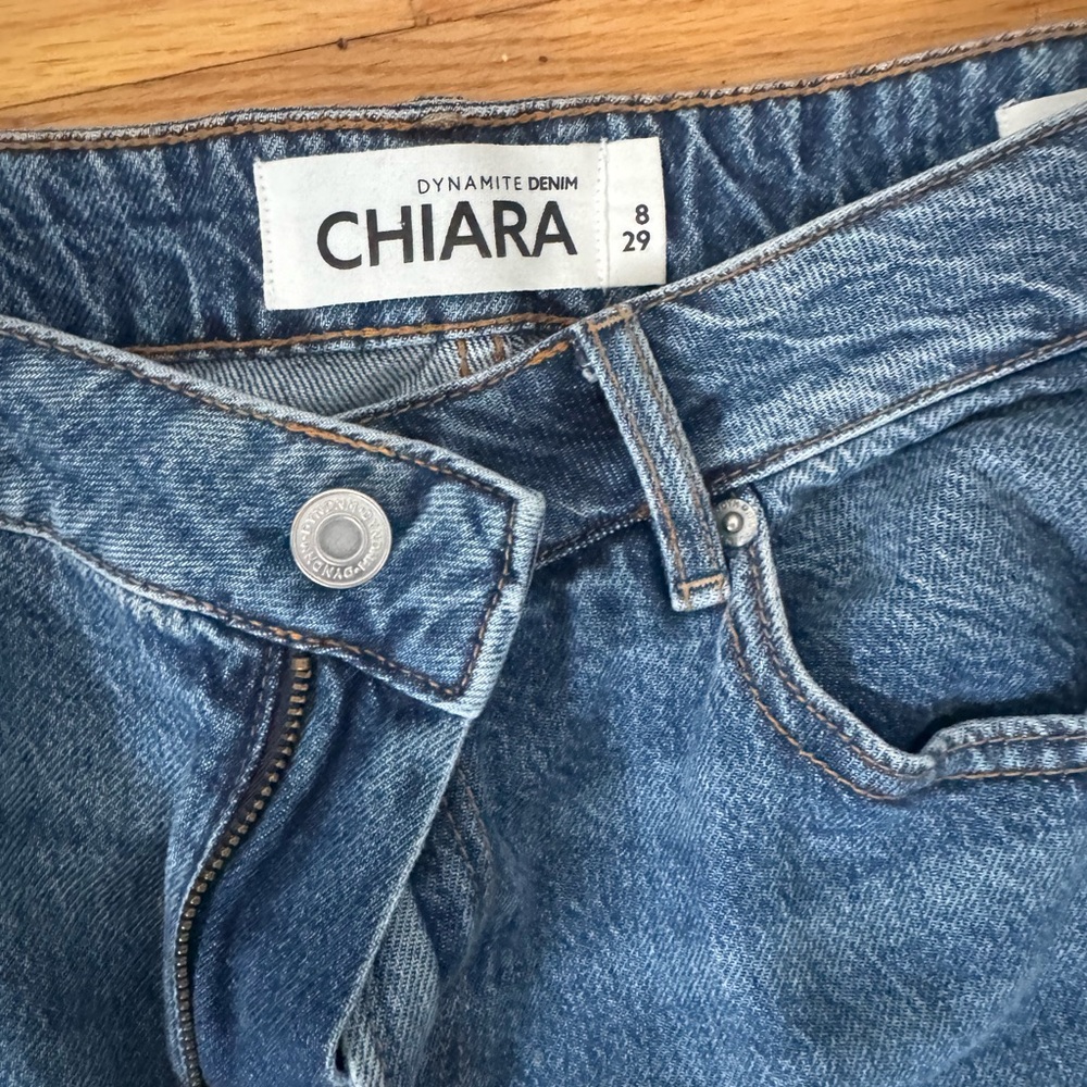 Dynamite Blue Straight Leg Denim Pants *SHORT